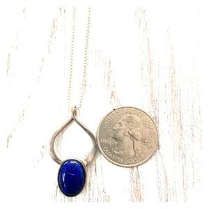 Blue Lapis sterling silver necklace